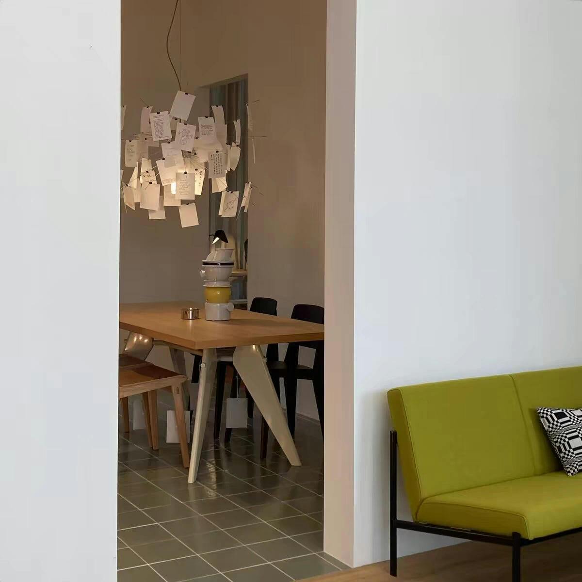 Paper Chandelier Washi – Ambient Illumination in Luxury Interior Setting View 13
