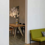Paper Chandelier Washi – Ambient Illumination in Luxury Interior Setting View 13