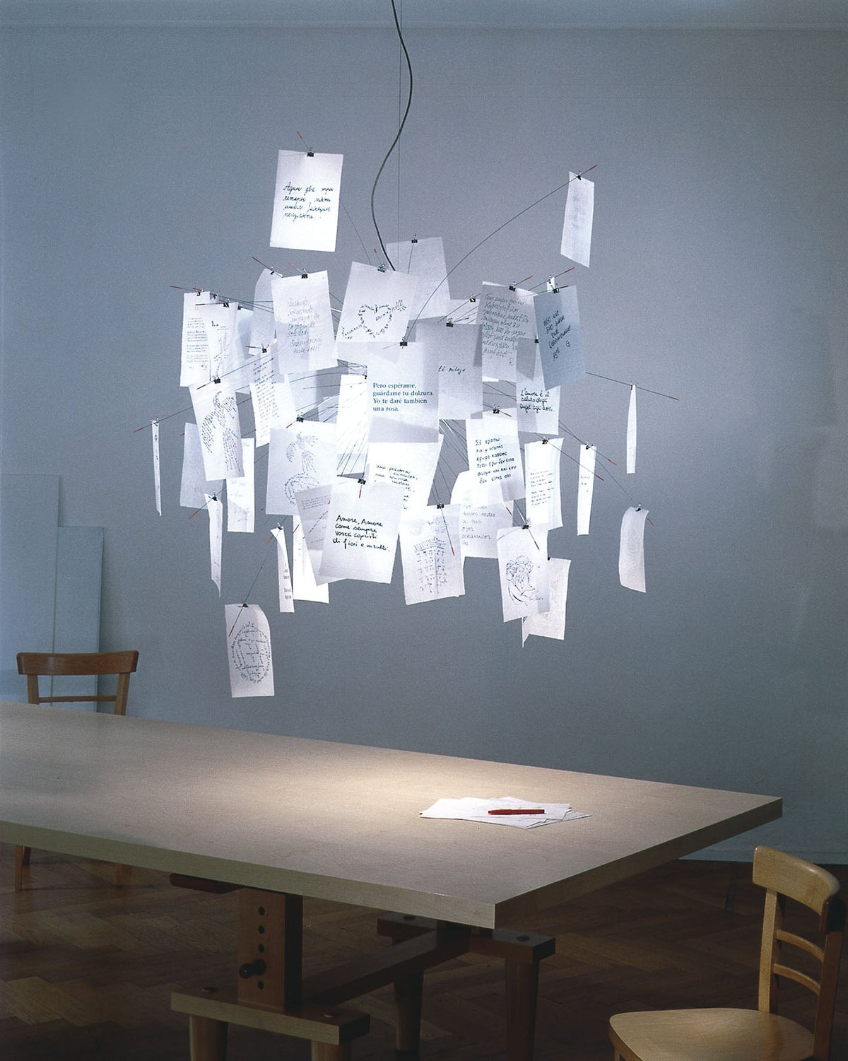 Paper Chandelier Washi – Ambient Illumination in Luxury Interior Setting View 9
