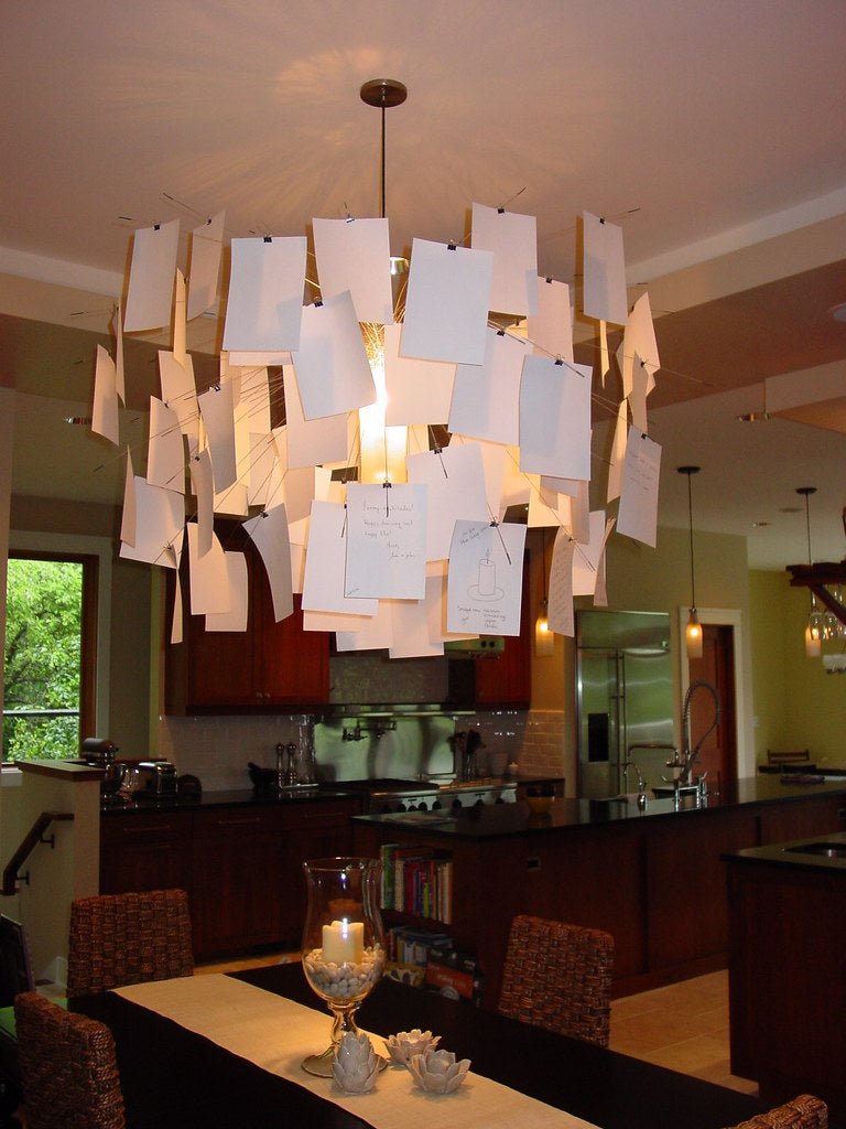 Paper Chandelier Washi – Ambient Illumination in Luxury Interior Setting View 11