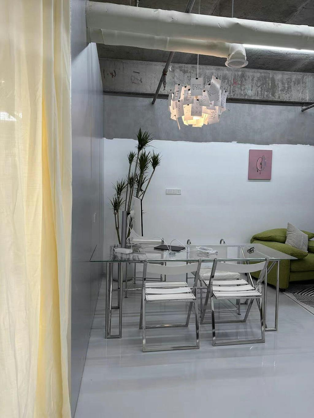 Paper Chandelier Washi – Ambient Illumination in Luxury Interior Setting View 12