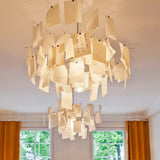 Paper Chandelier Washi – Ambient Illumination in Luxury Interior Setting View 10