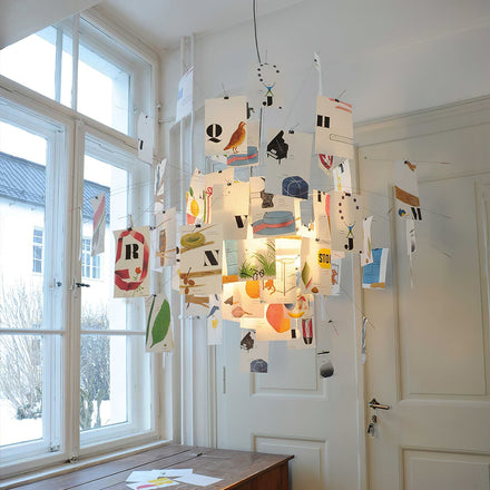 Paper Chandelier Washi