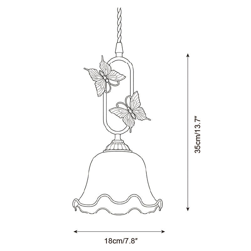 Papilora Curated Amber Art Glass Pendant Light – structural canopy joint detail