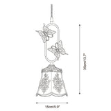 Papilora Curated Amber Art Glass Pendant Light – full fixture elevation view