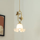 Papilora Curated Amber Art Glass Pendant Light – dimensional scale reference #1