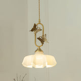 Papilora Curated Amber Art Glass Pendant Light – handcrafted surface texture #1