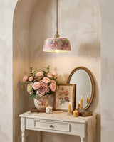 Pastellea Curated Solid Brass Pendant Light – unlit natural material contrast