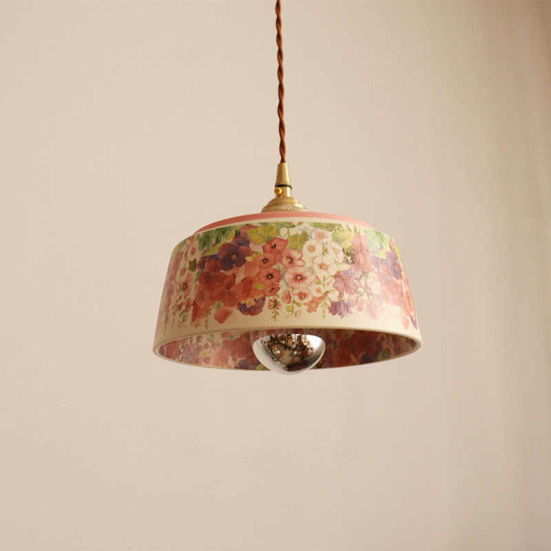 Pastellea Curated Solid Brass Pendant Light – full fixture elevation view