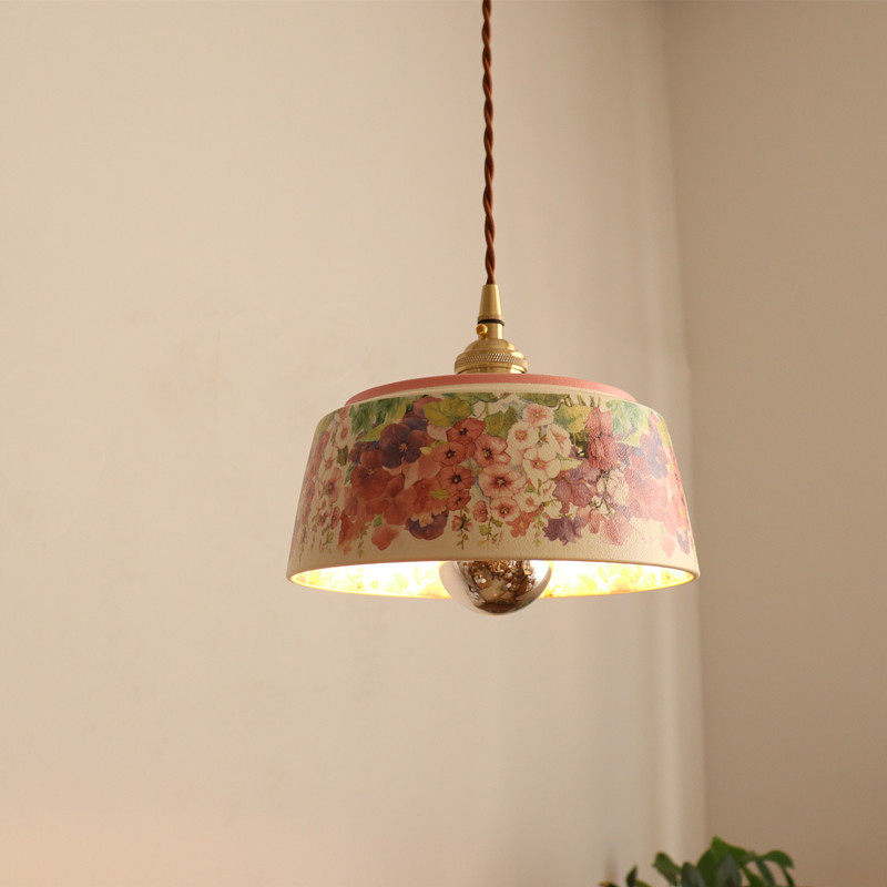 Pastellea Curated Solid Brass Pendant Light – side angled contour profile