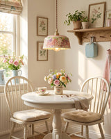 Pastellea Curated Solid Brass Pendant Light installed in residential dining space