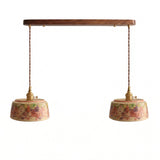 Pastellea Curated Solid Brass Pendant Light – illuminated warm ambiance setting #1