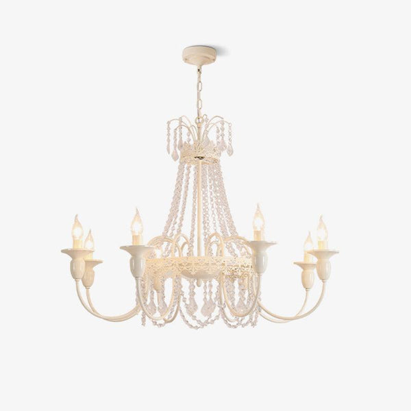 Pavia Curated Mouth-Blown Frosted Glass Chandeli