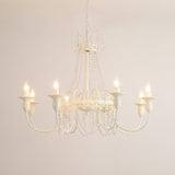 Pavia Curated Mouth-Blown Frosted Glass Chandeli – structural canopy joint detail