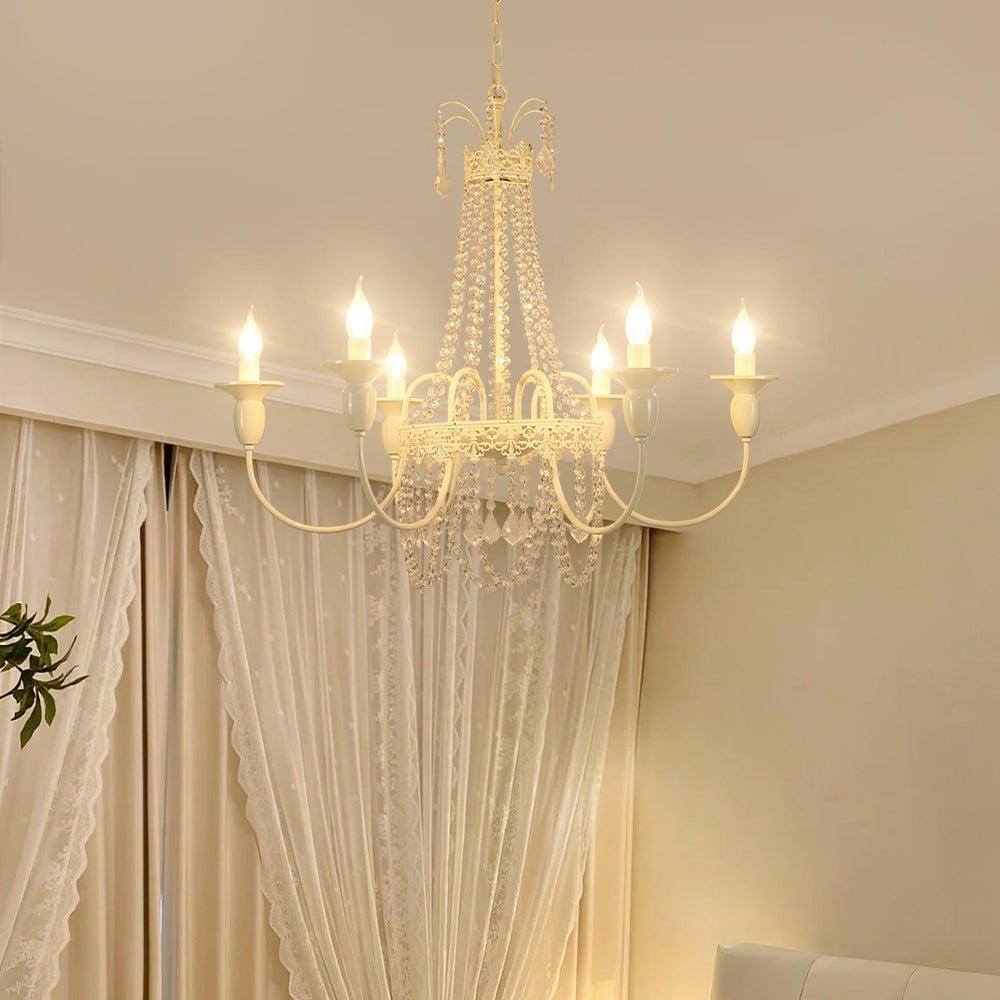 Pavia Curated Mouth-Blown Frosted Glass Chandeli
