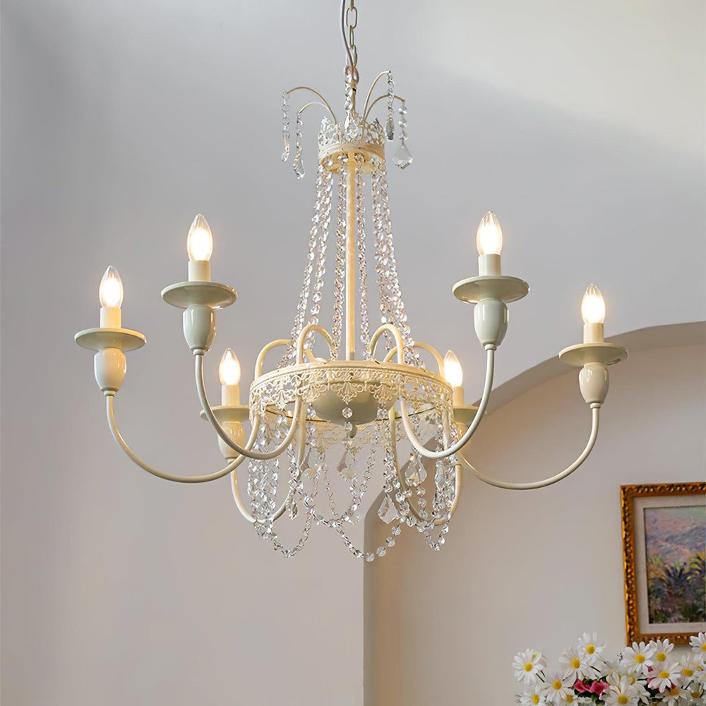 Pavia Curated Mouth-Blown Frosted Glass Chandeli