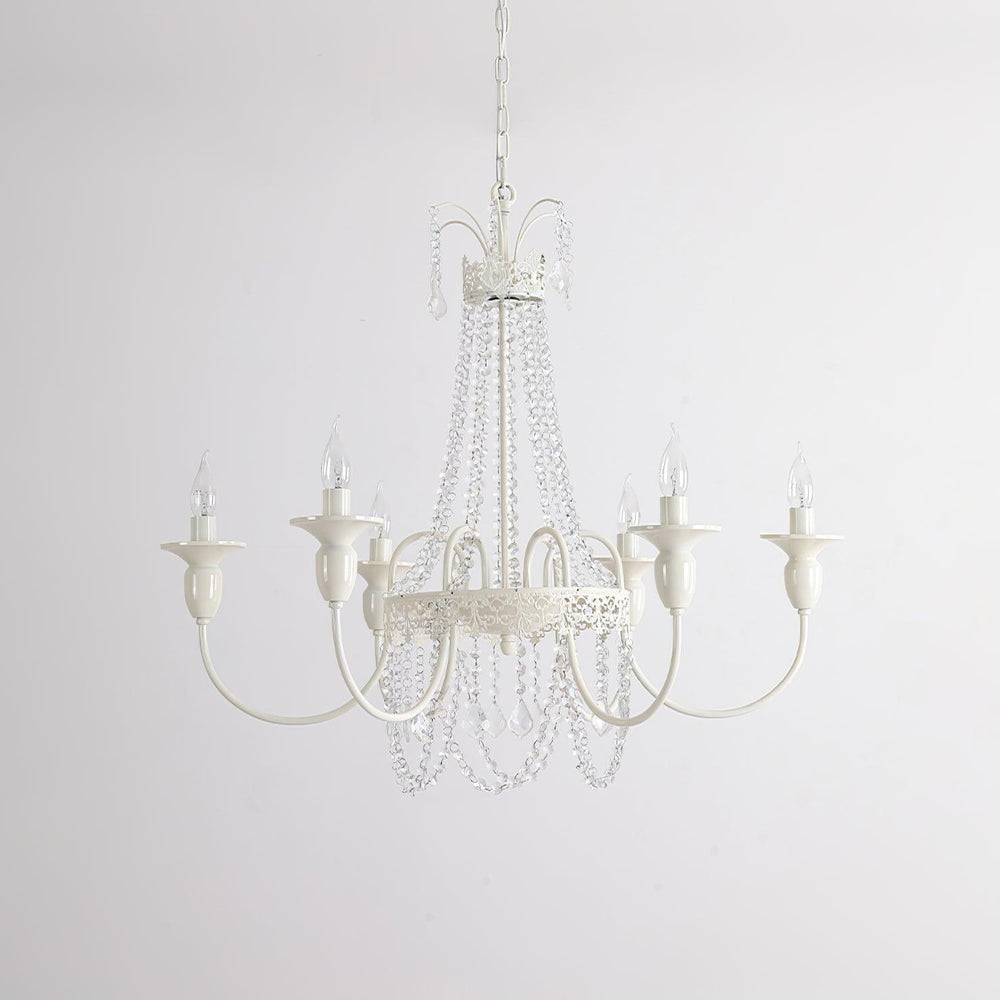 Pavia Curated Mouth-Blown Frosted Glass Chandeli