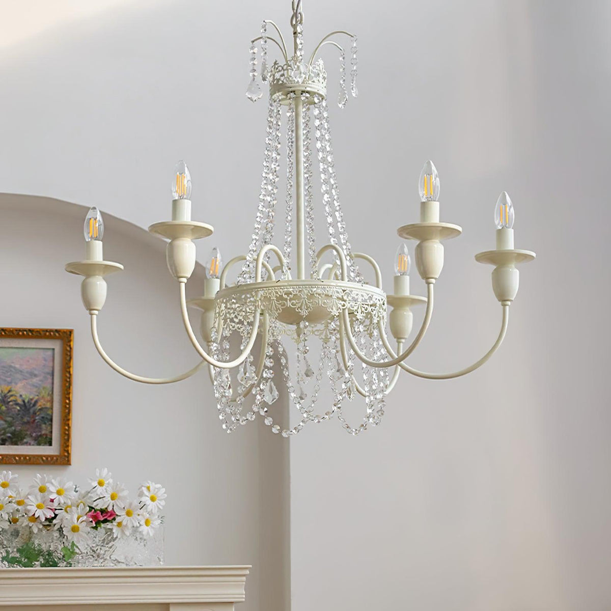 Pavia Curated Mouth-Blown Frosted Glass Chandeli – architectural ceiling profile