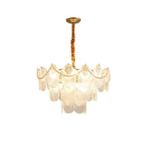 Pearl Glass Shell Curated Mouth-Blown Frosted Gl – architectural ceiling profile #1