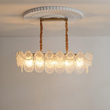 Pearl Glass Shell Curated Mouth-Blown Frosted Gl – illuminated warm ambiance setting