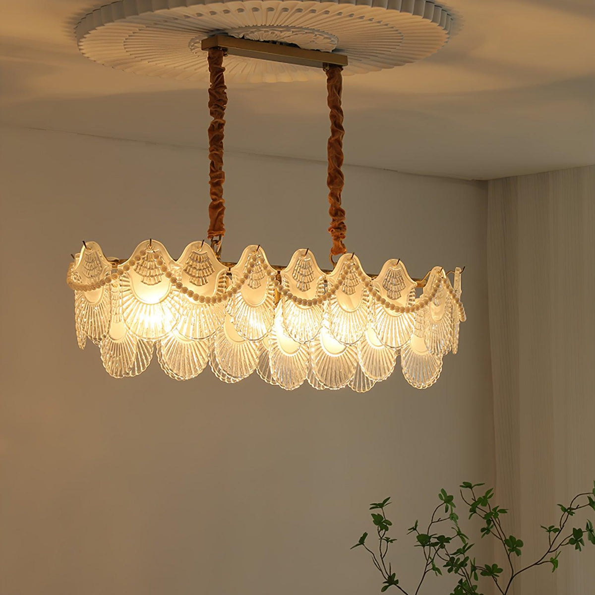 Pearl Glass Shell Curated Mouth-Blown Frosted Gl – handcrafted surface texture