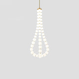 Glass Pearl Necklace Chandelier – Ambient Illumination in Luxury Interior Setting View 21