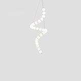 Glass Pearl Necklace Chandelier – Ambient Illumination in Luxury Interior Setting View 22