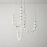 Glass Pearl Necklace Chandelier – Ambient Illumination in Luxury Interior Setting View 9