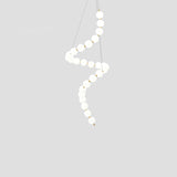 Glass Pearl Necklace Chandelier – Ambient Illumination in Luxury Interior Setting View 24