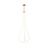 Glass Pearl Necklace Chandelier – Ambient Illumination in Luxury Interior Setting View 11