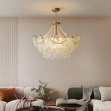 Pearls Glass Curated Mouth-Blown Frosted Glass C – illuminated warm ambiance setting
