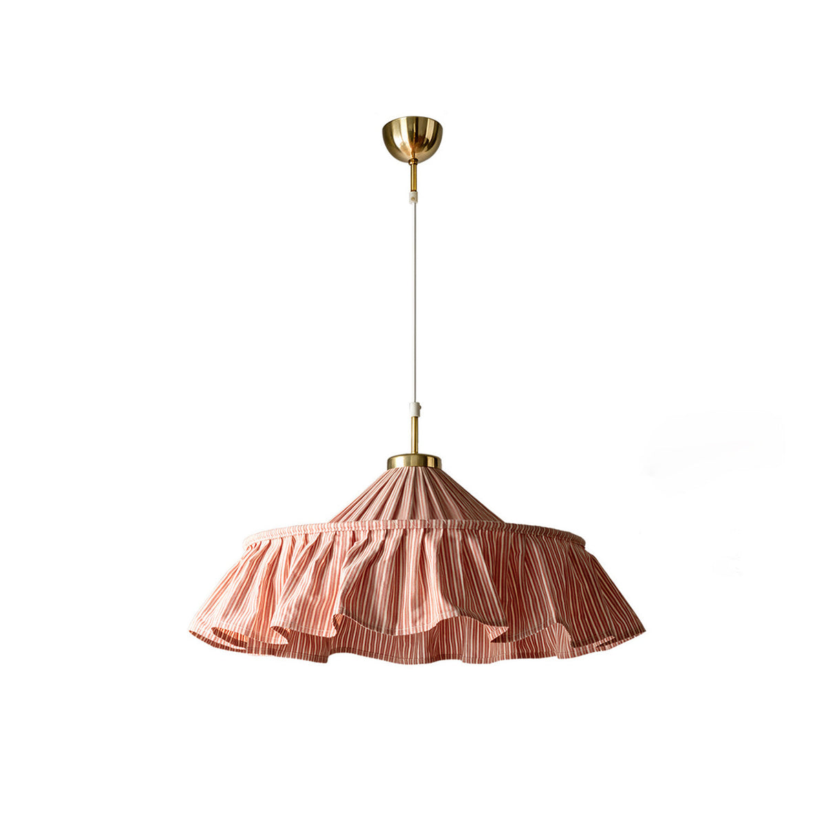 Pemberley Curated Iron & Glass Pendant Light – full fixture elevation view