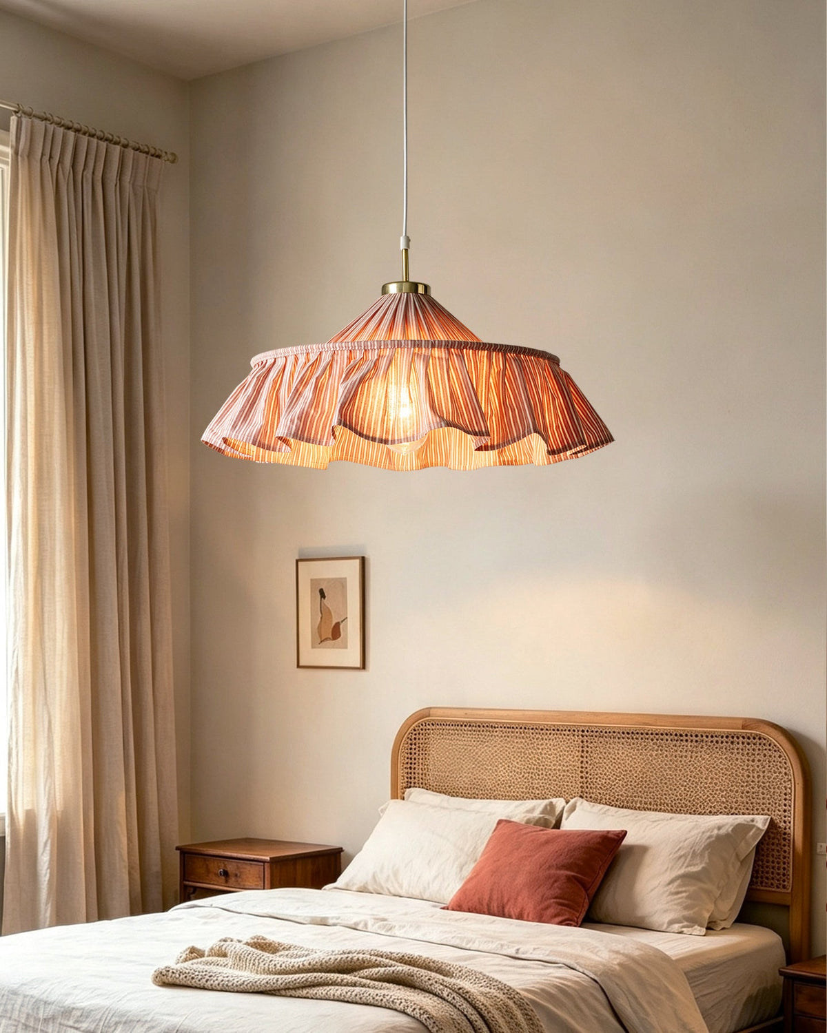 Pemberley Curated Iron & Glass Pendant Light – architectural ceiling profile
