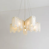 Spanish Alabaster Chandelier View 12 | Pentagram Alabaster Cascade Chandelier | JINSHE | JINSHE