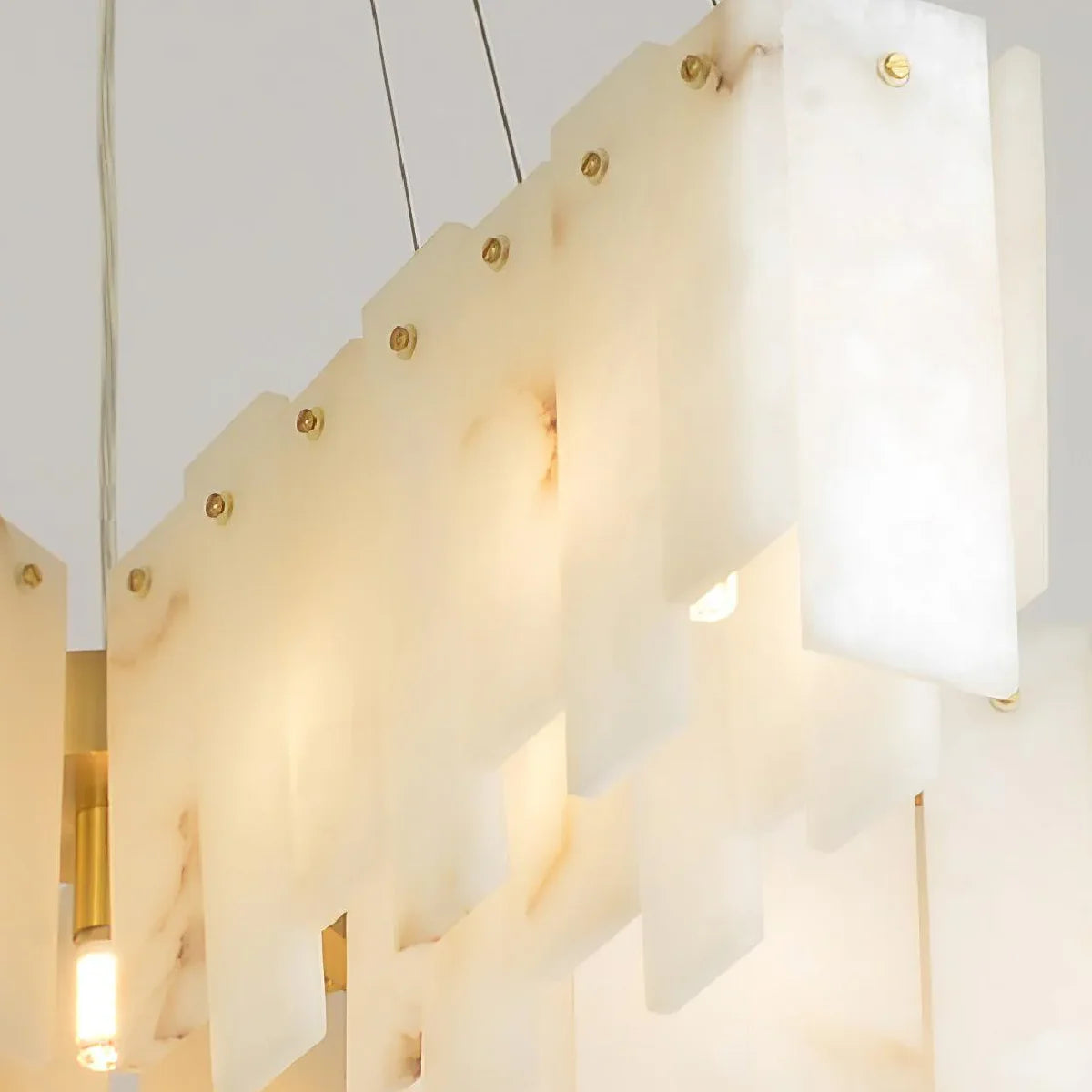 Spanish Alabaster Chandelier View 9 | Pentagram Alabaster Cascade Chandelier | JINSHE | JINSHE