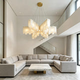 Spanish Alabaster Chandelier View 2 | Pentagram Alabaster Cascade Chandelier | JINSHE | JINSHE
