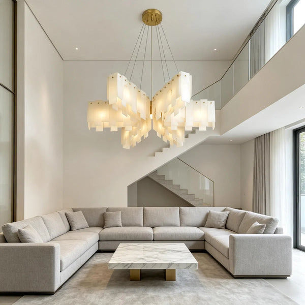 Pentagram Cascade Chandelier