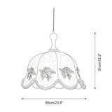 Peonelle Curated Iron & Glass Pendant Light – architectural ceiling profile
