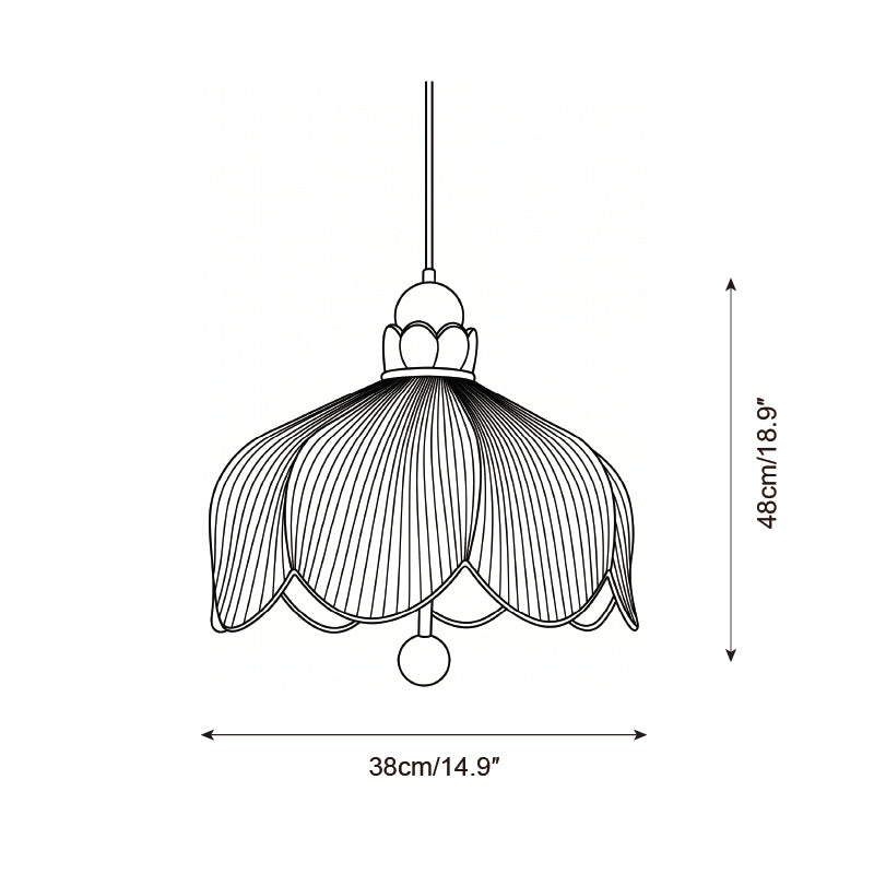 Perrivale Curated Iron & Glass Pendant Light