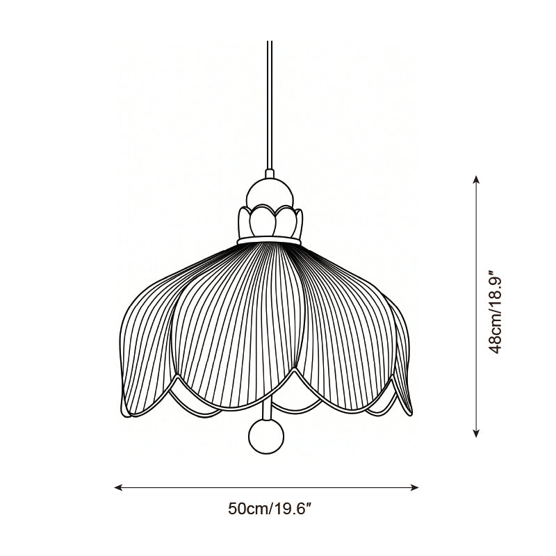Perrivale Curated Iron & Glass Pendant Light – illuminated warm ambiance setting