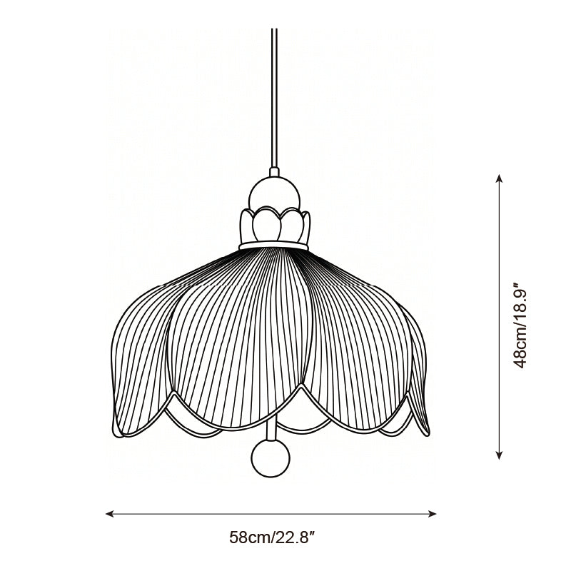 Perrivale Curated Iron & Glass Pendant Light – architectural ceiling profile