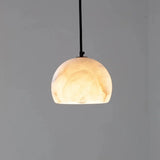 Petal Alabaster Dome Staircase Curated Alabaster – illuminated warm ambiance setting #1