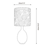 Petalyn Curated Hand-Thrown Ceramic Table Lamp – macro detail view