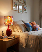 Petalyn Curated Hand-Thrown Ceramic Table Lamp installed in residential dining space