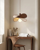 Petavin Curated Solid Brass Pendant Light – unlit natural material contrast