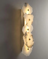 Spanish Alabaster Wall Lamp View 8 | Natural Spanish Alabaster Petra Wall Lamp | Wabi Sabi Lighting | JINSHE | JINSHE