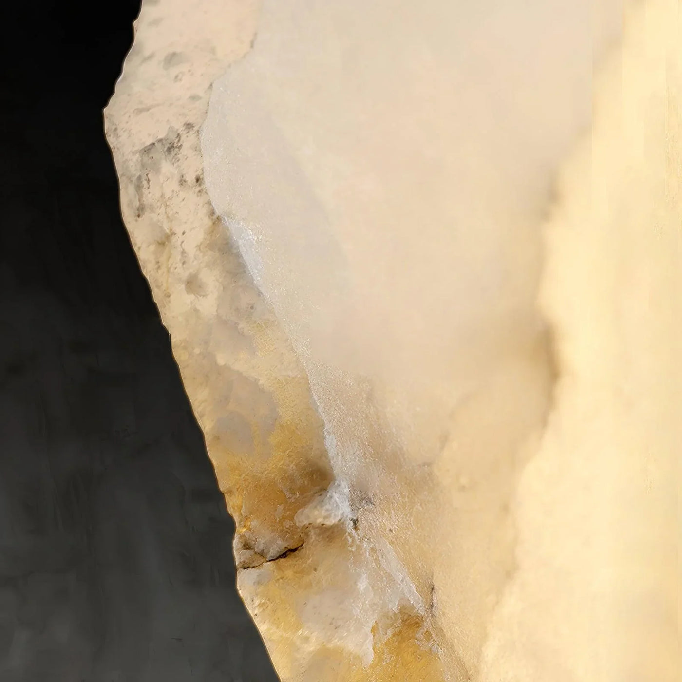 Spanish Alabaster Wall Lamp View 9 | Natural Spanish Alabaster Petra Wall Lamp | Wabi Sabi Lighting | JINSHE | JINSHE