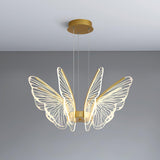 Phalaenopsis Curated Optical Acrylic Chandelier – dimensional scale reference #1