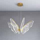 Phalaenopsis Curated Optical Acrylic Chandelier – architectural ceiling profile #1