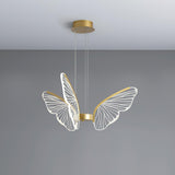 Phalaenopsis Curated Optical Acrylic Chandelier – illuminated warm ambiance setting #1